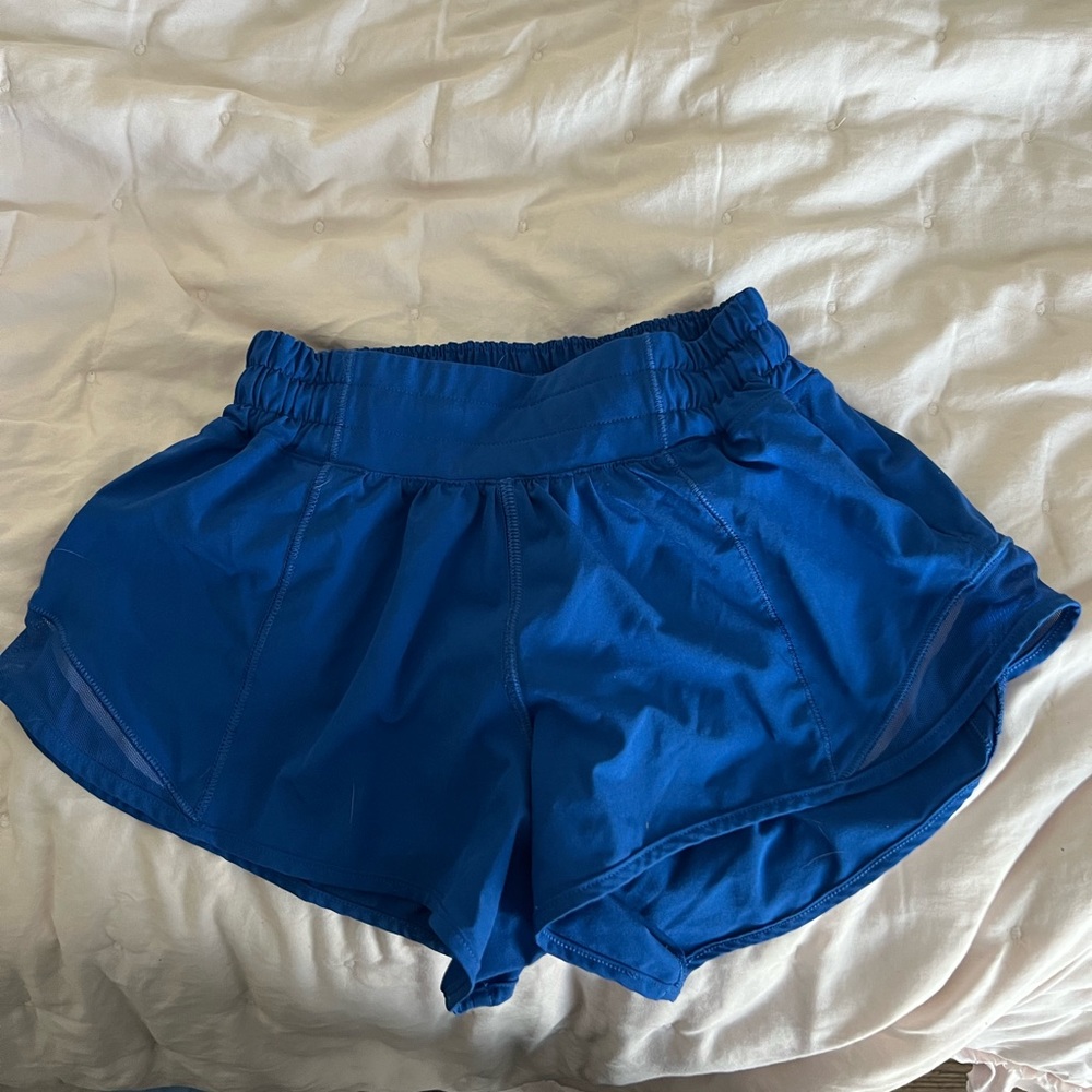 Lululemon blue hotty hot shorts